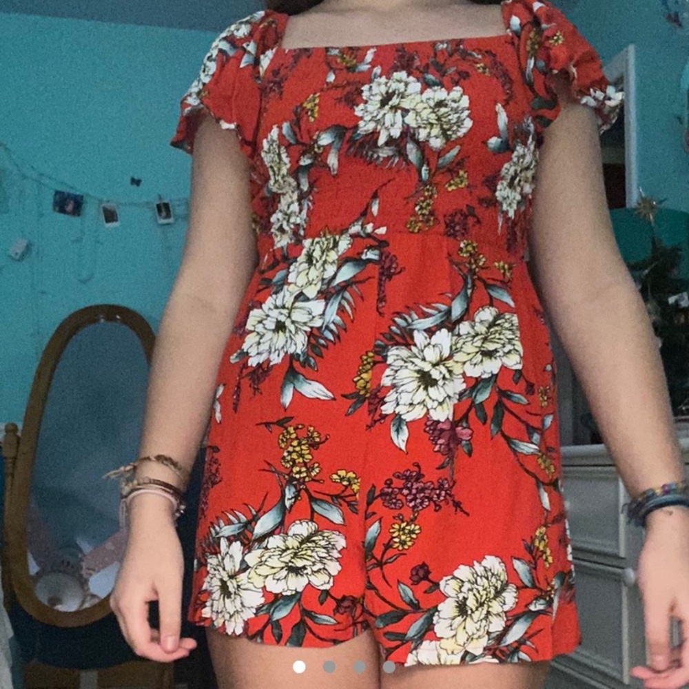 “Juniors' Lily Rose Smocked Romper”